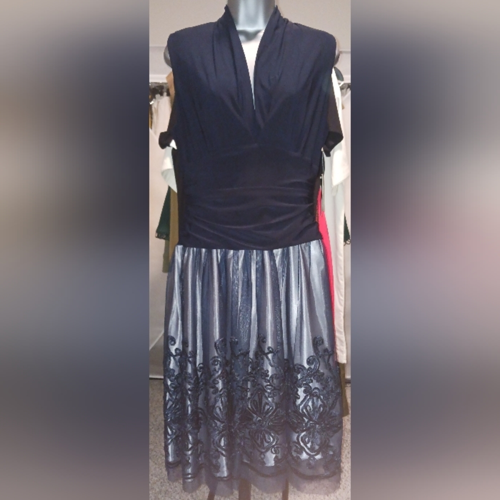 Navy Blue Eelvening Dress